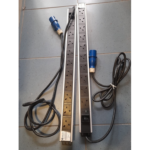 98 - 2x 10 Socket Extension Leads, 240V (Industrial)