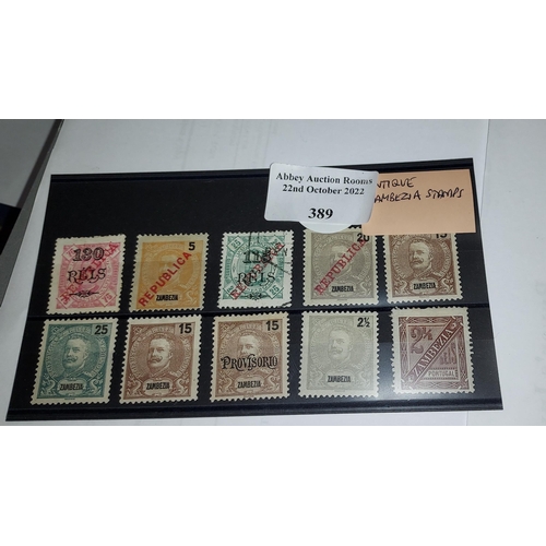 389 - Antique Zambezia Stamps