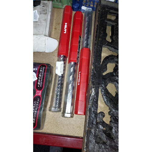 152 - Large Hilti Drill Bits In Cases