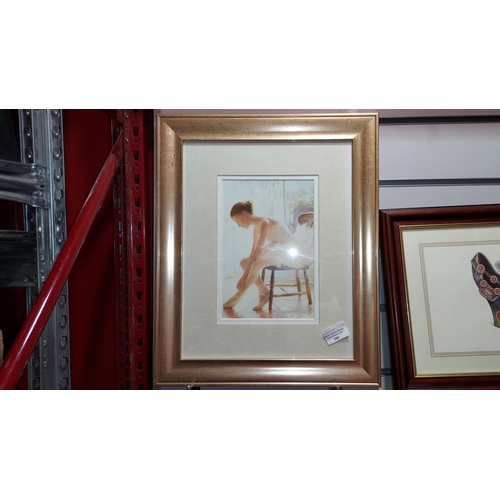 100 - 2 Framed Ballerina Prints