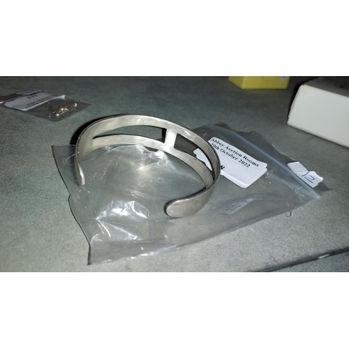 318 - Heavy Solid Silver Bangle