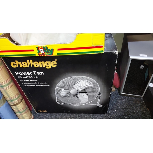 616 - Challenge Floor Fan 3 Speed In Box Fe-45C