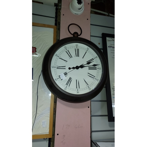 628 - Large Pocket Watch Shaped Wall Clock