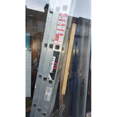 40 - Set Of Triple Youngman Ladders 2.5M Extending To 6M