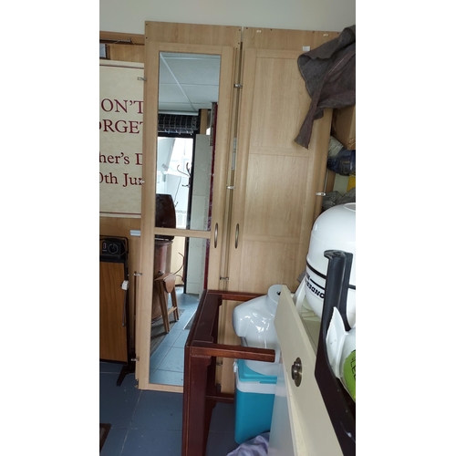 35 - 2 Matching Wardrobes, Doors Approx. 2M Tall  , Disassembled For Transportation, Collection Only