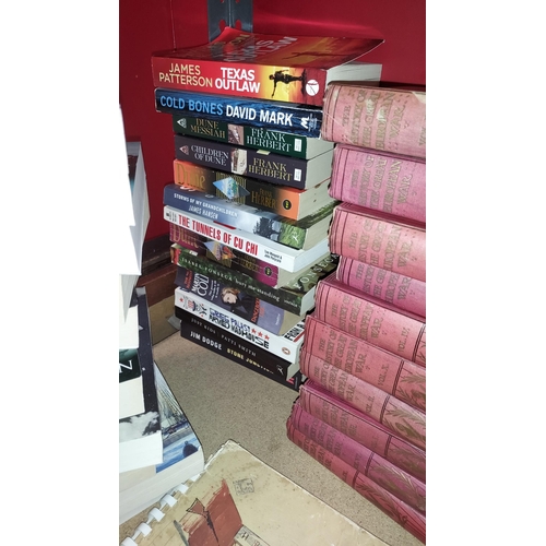 9 - 2 Stacks Of Novel Including James Patterson And Frank Herbert