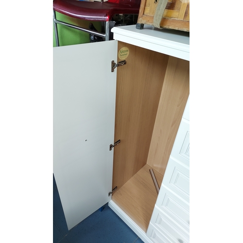 88 - Three Quarter Sized Wardrobe With Fitted Drawers