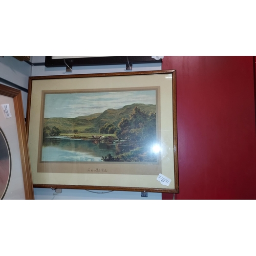 129 - Framed Print Of Lake Scene 