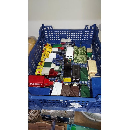 148 - Tray Of Model Vehicles Including Die Cast And Dinky Centurion Tank