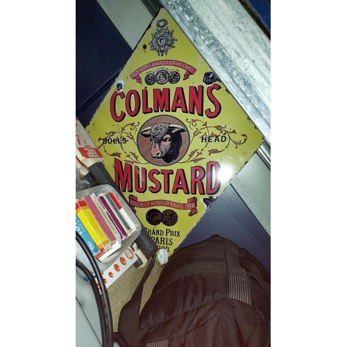 242 - Colman's Mustard Modern Plastic Sign