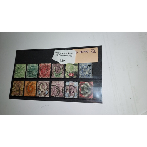 389 - GB Edward VII Stamps