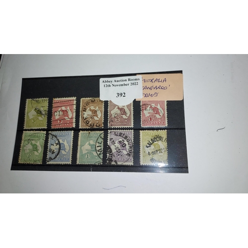 392 - Australian 'Kangaroo' Stamps