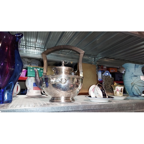 475 - Silver Plated Spirit Kettle With No Base 1930S