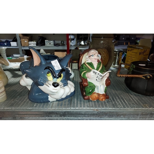 506 - Tom And Jerry Tom Planter Plus Man Money Box (A/F)