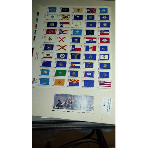 554 - Sheet Of USA Bicentennial Flag Stamps