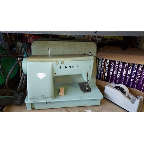 68 - Singer Sewing Machine With Case No Foot Pedal/Power Cable