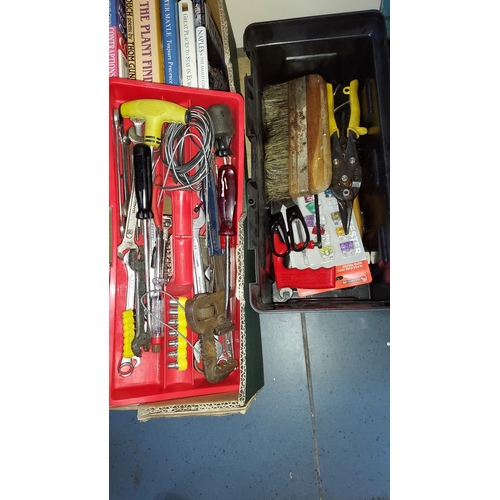 71 - Plastic Tool Box With Tools