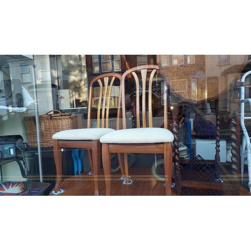 53 - Teak Drop Leaf Table With 2 Matching Chairs