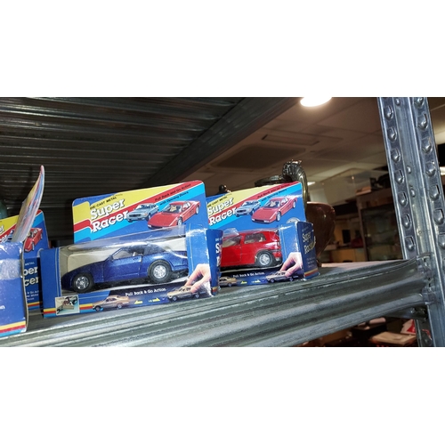 443 - 6 Super Racer Die Cast Cars Boxed