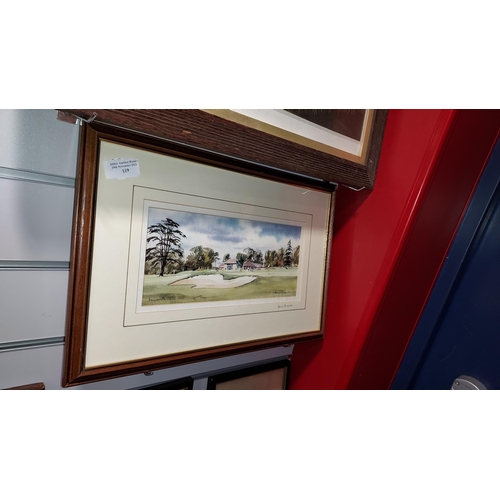 119 - Signed Print Of Braintree Golf Course By Dennis Pannett