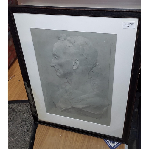 18 - Framed Print Of Roman Man