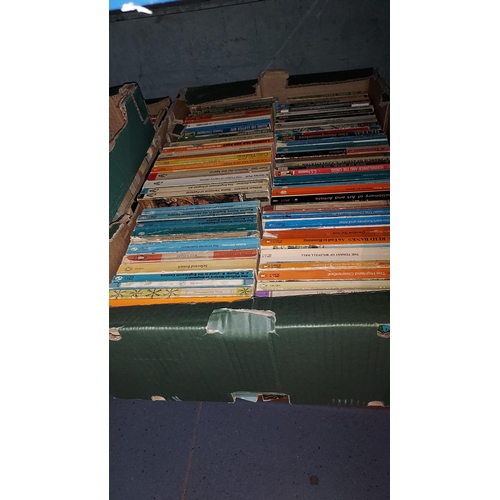 87 - 5 Trays Of Mixed Ephemera & Vintage Paperback Books