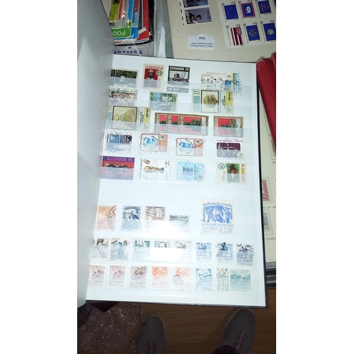 543 - 3 Stamp Albums Containing Large Variety Of Stamps