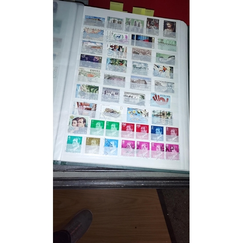 543 - 3 Stamp Albums Containing Large Variety Of Stamps