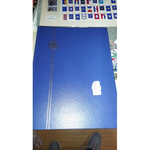 556 - Blue Stamp Album Full Of GB Stamps Including High Value