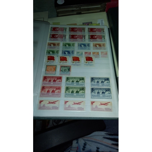 558 - Green Album Of Stamps Including Oriental And Russia