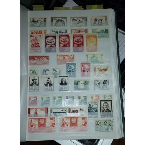 558 - Green Album Of Stamps Including Oriental And Russia