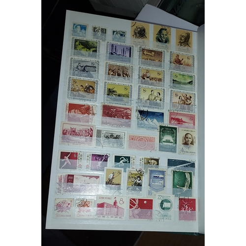 558 - Green Album Of Stamps Including Oriental And Russia