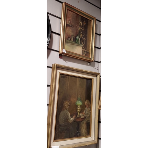 123 - 2 Framed Oil Paintings By Judy Hawes