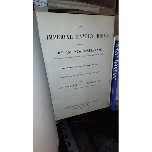 14 - Imperial Family Bible 1848. Superb Engravings (2 Missing) 37 Plates In Total. Front Cover & First Pa... 