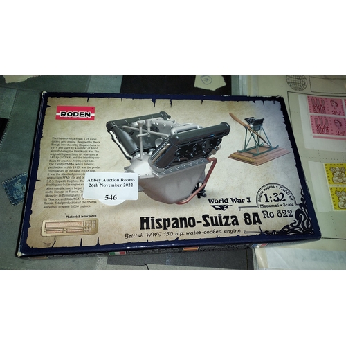 546 - Roden Hispano-Suiza 8A 1:32 Scale Model Kit