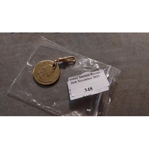 348 - Double Headed 1797 American Coin Turned Into Pendant