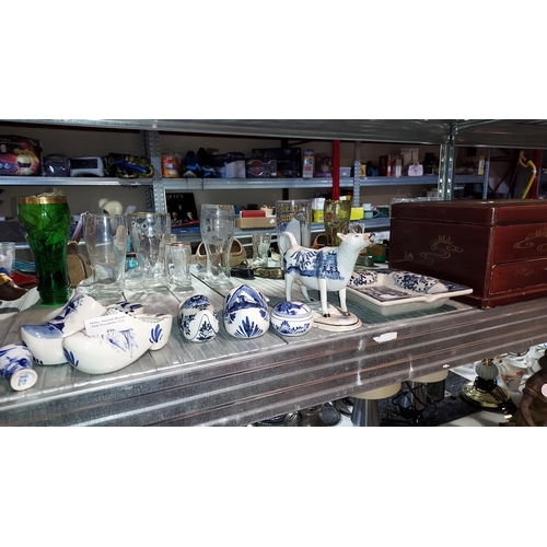 496 - Selection Of Blue And White China Including Delft