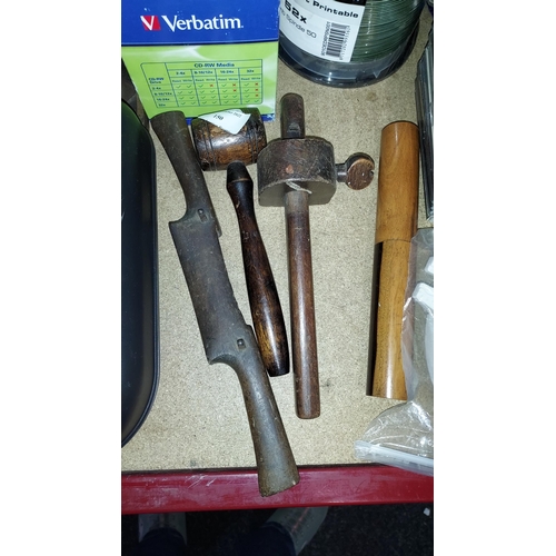 151 - Wooden Gavel Plus Vintage Wooden Tools