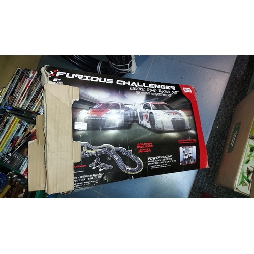 249 - Furious Challenge Electric Road Racing Set In Box