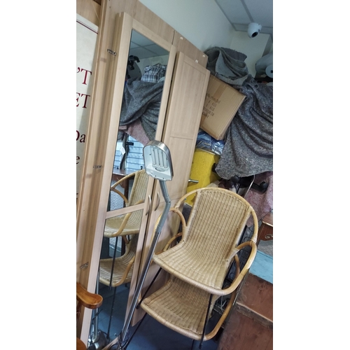 34 - 2 Matching Wardrobes, Doors Approx. 2M Tall  , Disassembled For Transportation, Collection Only