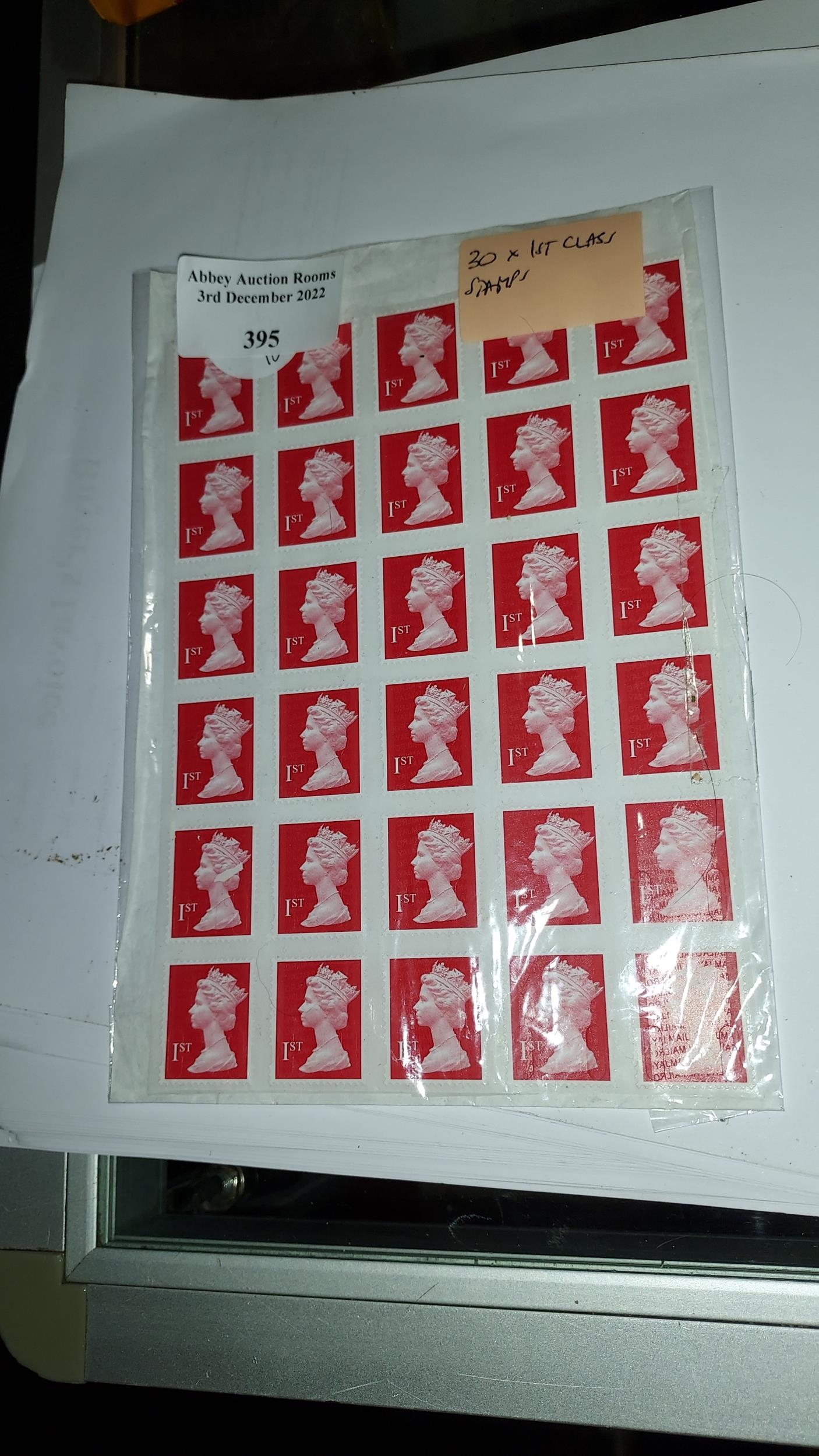 30 Large 1st Class Stamps