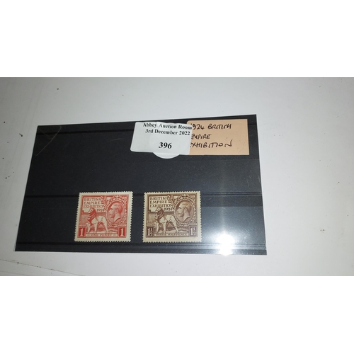 396 - 1924 British Empire Exhibition Stamps