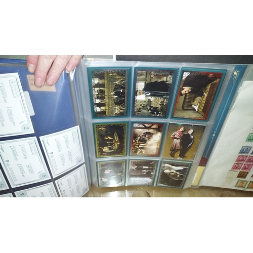 555 - Folder Of Dumbledore Sticker Albums And Cards, Set Almost Complete With Limited Edition Cards And Un... 