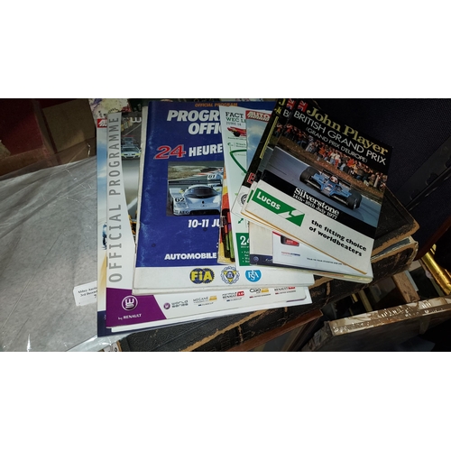 7 - Bundle Of Motor Car Racing & Motor Sport Programmes Including British Grand Prix, Race Of Champions,... 