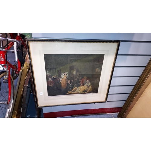 118 - 3 Framed Old Time Scene Prints Signed E.Jackson Studart?