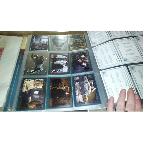 555 - Folder Of Dumbledore Sticker Albums And Cards, Set Almost Complete With Limited Edition Cards And Un... 