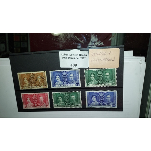 409 - George Vi Coronation Stamps