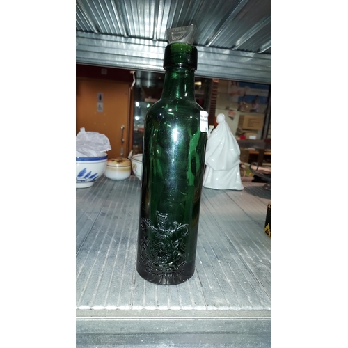 439 - Vintage Green Bottle 'Idris' By N Paul And Co.