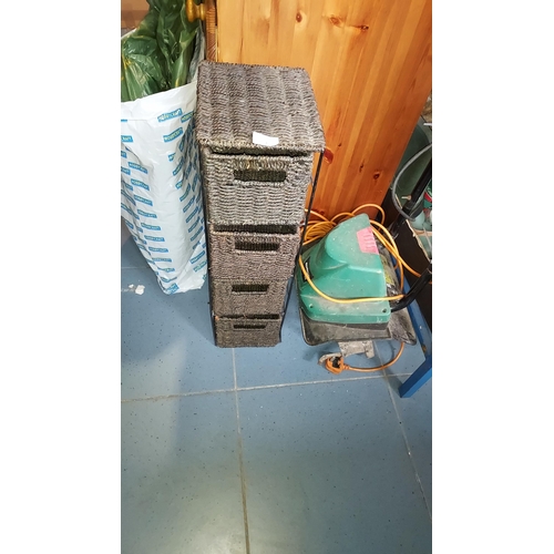 71 - 4 Drawer Weave Storage Unit