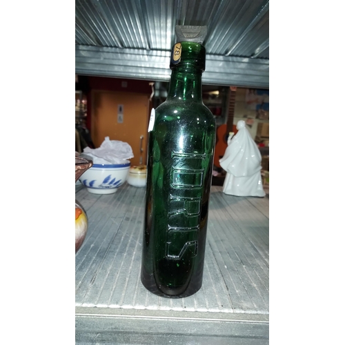 439 - Vintage Green Bottle 'Idris' By N Paul And Co.